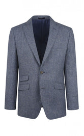 Abraham-Moon-light-blue-pure-wool-light-weight-tweed-blazer-barucci